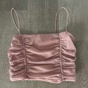 Sparkly pink tank top